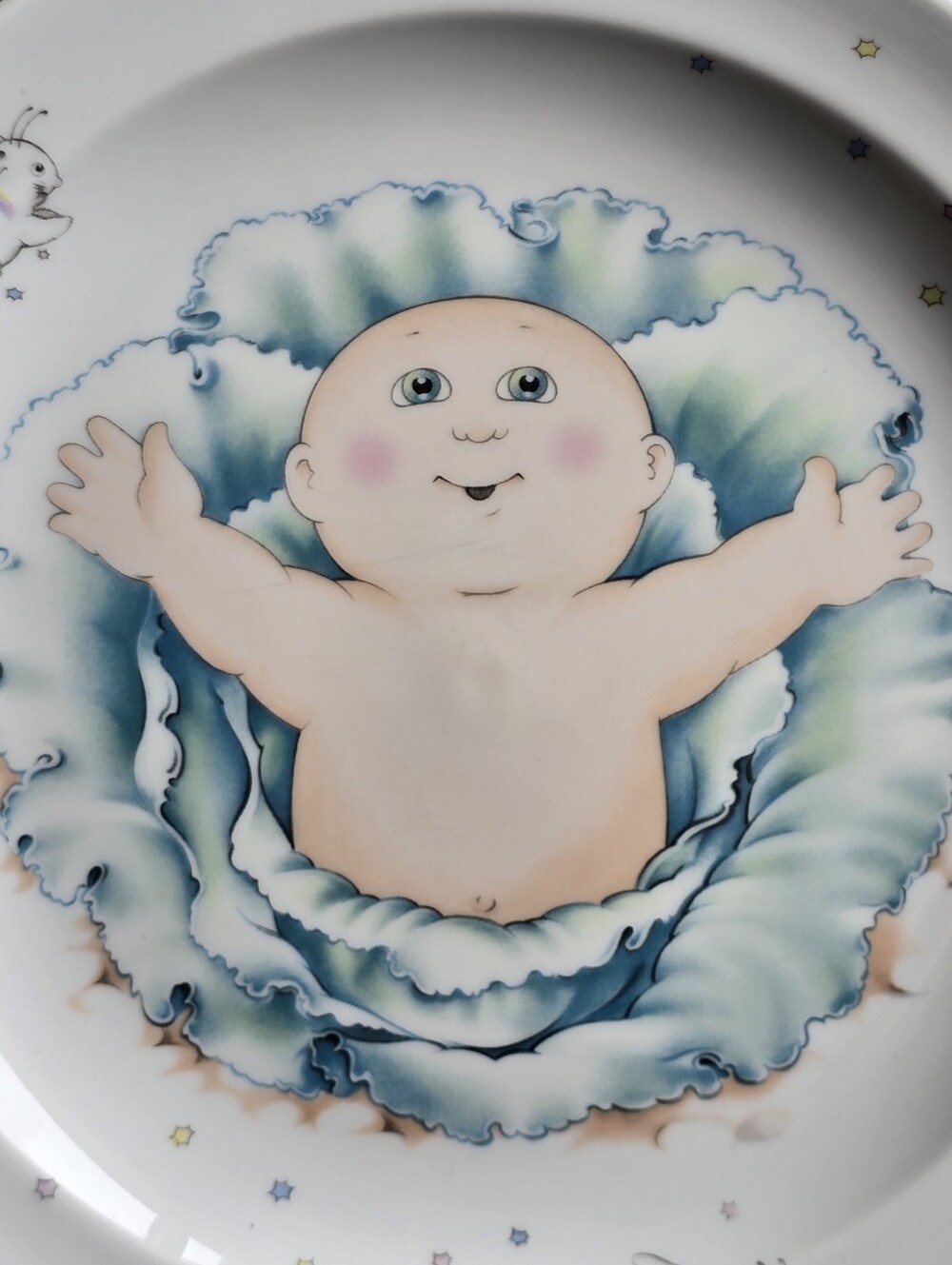 Vintage 1984 Cabbage Patch Kids FRENCH VAR. Royal Worcester Porcelain 3 Pc Set